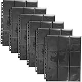 MAGICLULU 50個トレーディングカードホルダー プラスチックカードブックスリーブ 写真プロテクター ルーズリーフプ