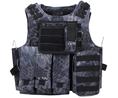 Invenko Taktische Molle-Polizeiweste Schwarze Python