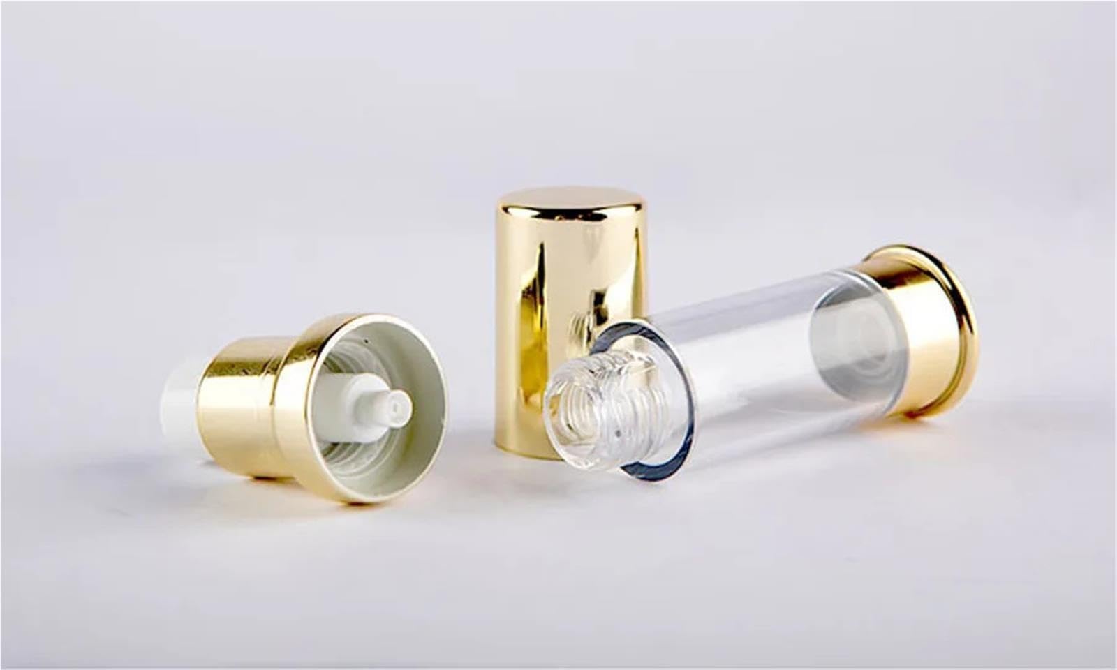 Bottiglie a pompa senz'aria 10 pezzi bottiglie di plastica ricaricabili a
