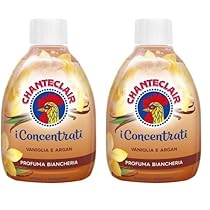 Chanteclair – I Concentrati, Profuma Biancheria, Vaniglia e Argan, Profumo Intenso e Persistente sui Capi – 220 ml (Confezione da 2)