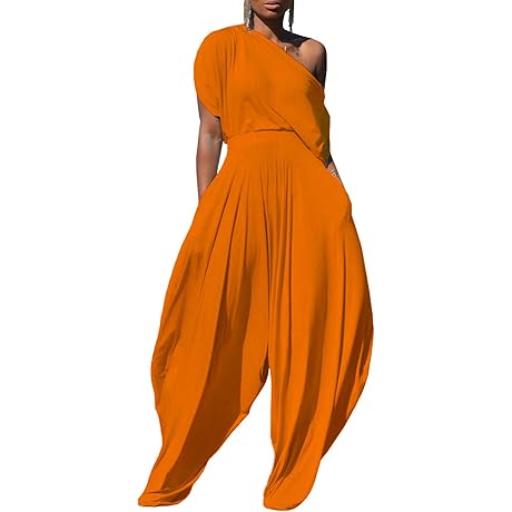 Chic and Comfort Orange Pantsuit