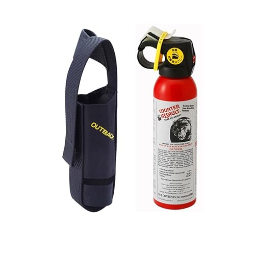 【2点セット】熊撃退スプレー 熊よけスプレー カウンターアソールト230g(CA-230) + 専用ホルスター(BH2) ベルクロ式