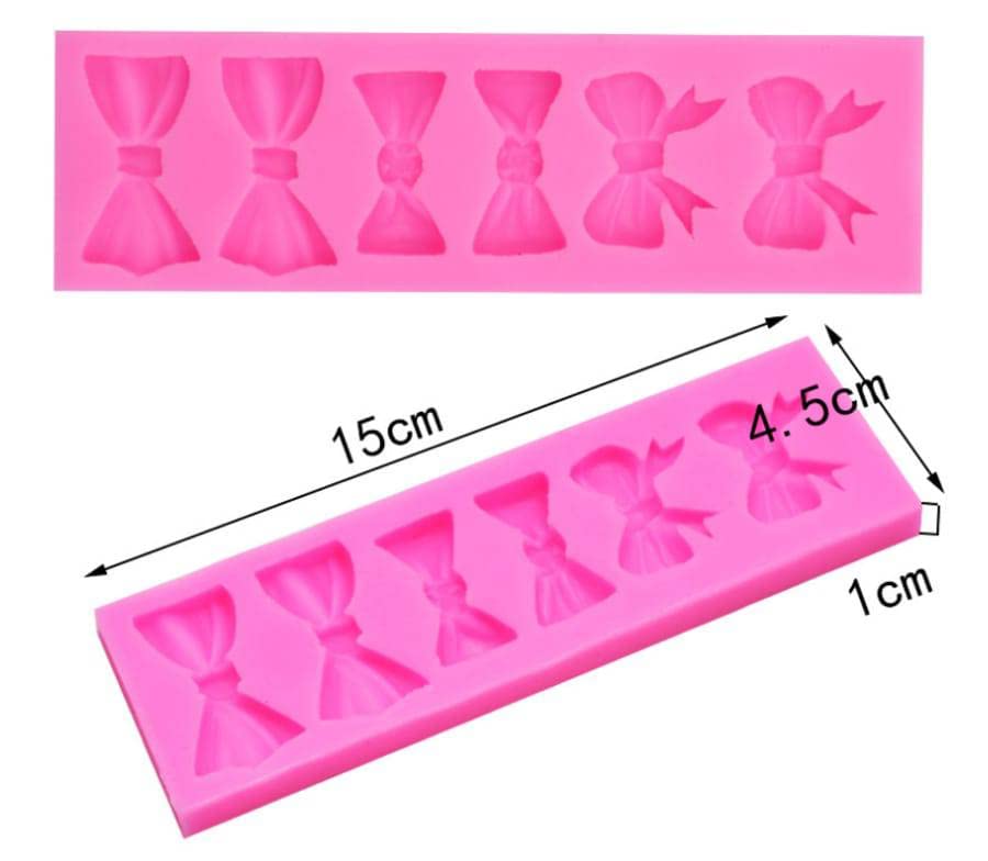 Stampi Silicone Fiocchi Per Torte 6 Pezzi | Per Fondente E Cioccolato