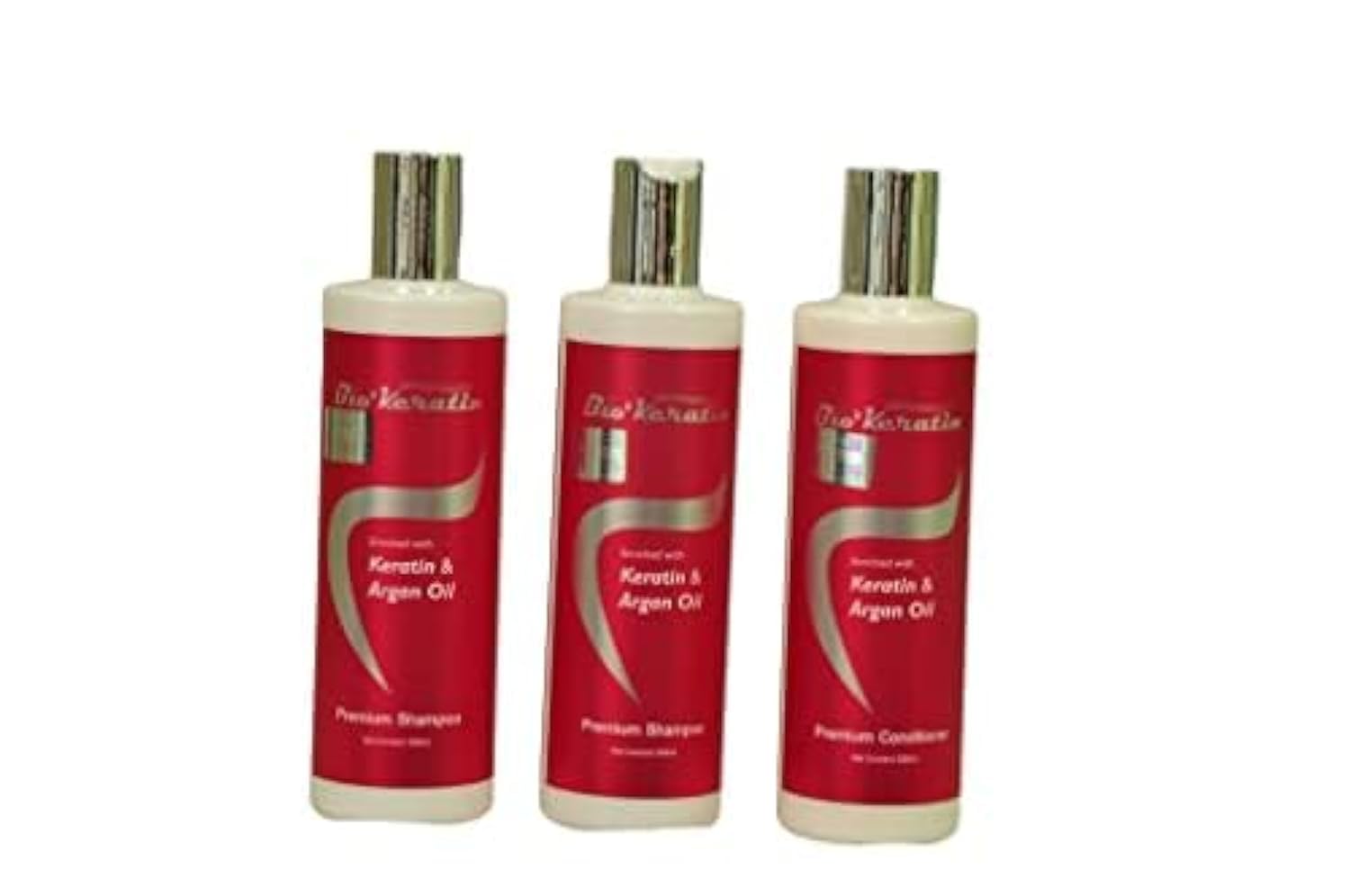 Argan Oil Shampoo 300ML 2PC +1PC Bio' keratin argan oil conditioner 300ml combo