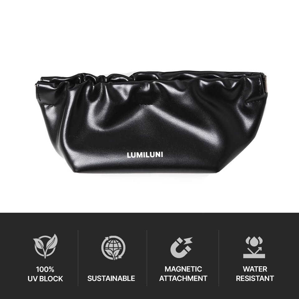 Korean Trendy Alternative Fit Retro Oval Women Sunglasses Minimalist Style Low Bridge UV400 Protection, Gold/Grey Lens (Premium Vegan Leather Case Included)3