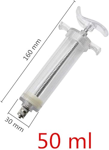 Baby Bird Feeding Syringe Feeding Tubes for Birds Parrot Hand Feeding Syringe with 6 Pcs Curved Gavage Tubes and Stainless Steel Metal Feeding Spoon (20ML)(50ML)