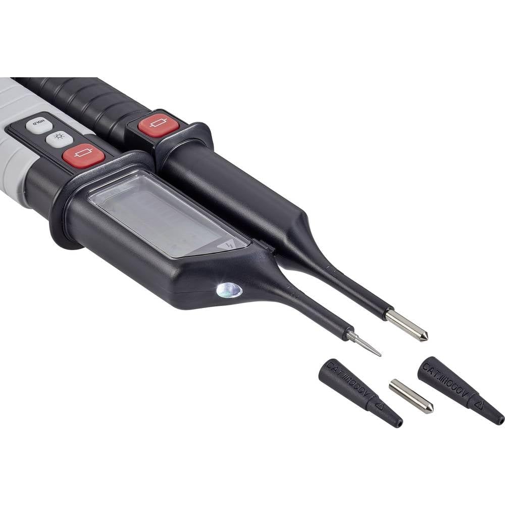 VOLTCRAFT VC 64 Zweipoliger Spannungsprüfer CAT III 1000 V, CAT IV 600 V Akustik, LCD, LED