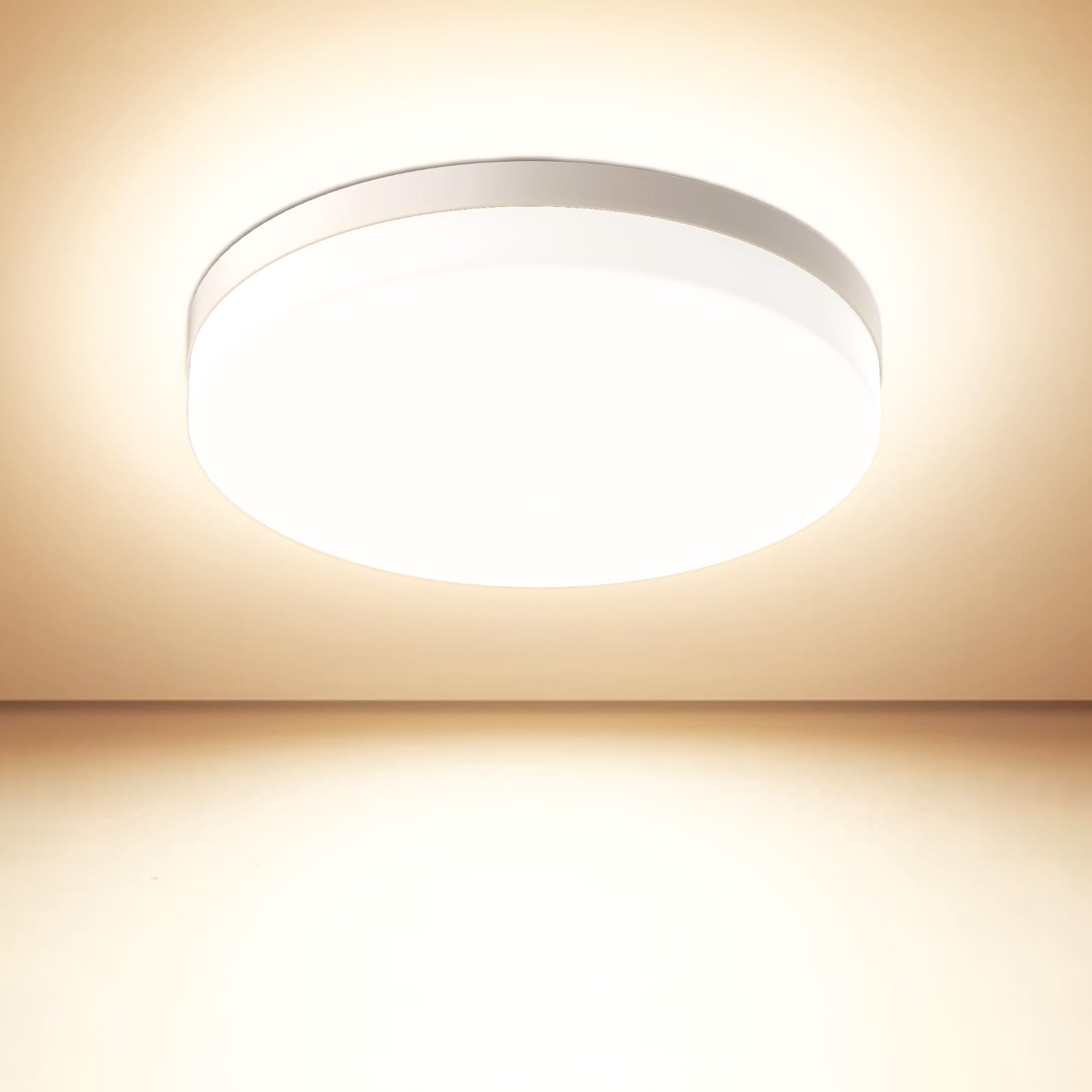 Kuwork LED Deckenleuchte Flach Rund