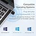 Bluetooth 5.0 USB Dongle, Rocketek Bluetooth Adapter for PC, Mini Low Energy USB Dongle Wireless Transfer for Laptop Bluetooth Headphones Speaker Keyboard Mouse Printer Music Calls, Windows 10/8.1/8/7