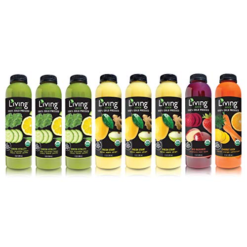 O2 Living Juice Cleanse Cold-Pressed Juice, No Sugar or Water Added, Loaded with Nutrients, Vitamins, Enzymes, and Minerals, Detox, Fruit Juice for Weight Loss (3-Day)