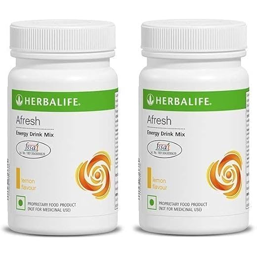 Herbalife Afresh Energy Drink Mix Lemon Pack of 2 (100 Gram)