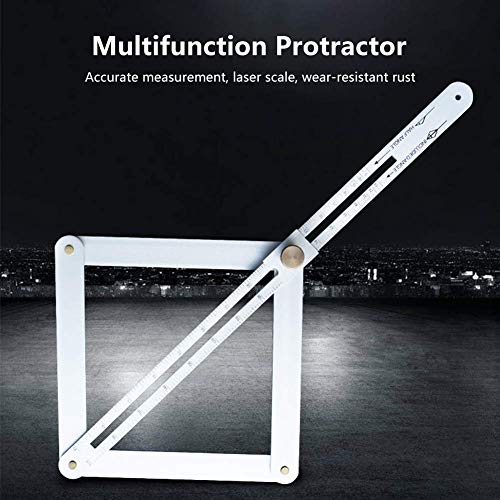 Bevel & Corner Protractor, Aluminium Alloy Corner Angle Finder，Miter Angle Measuring Ruler， Multi