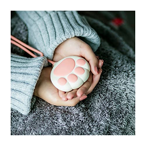 Lindo calentador de manos de pata de gato, calentador de mano de gato, banco de energía recargable USB encantador mini gato forma de pata, calentador de mano portátil 4000 mAh alimentado por batería Cover