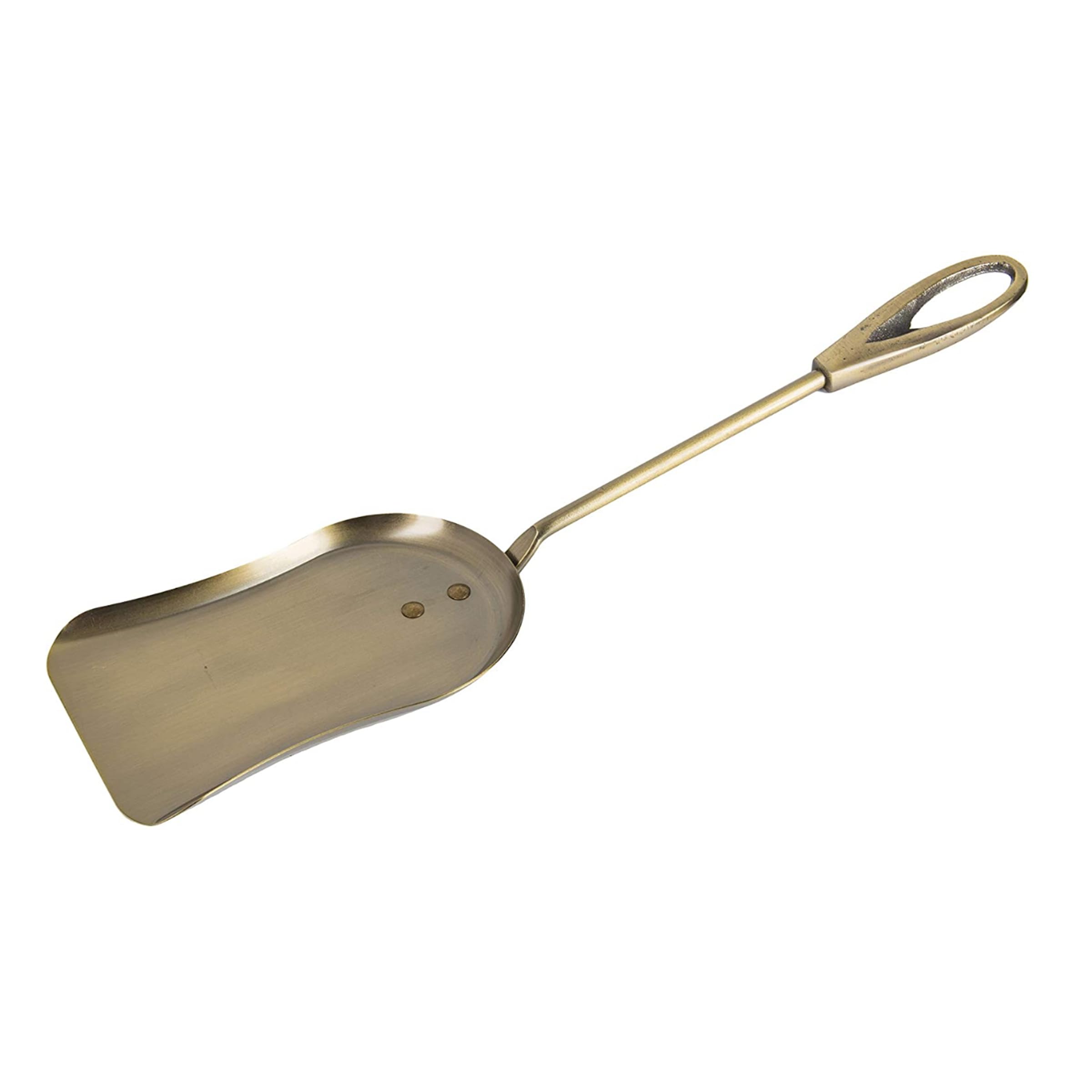 HUW - Kaminbesteck 5-teiliges Kamin-Set in Gold - 5 Stück: Stand - Bürsten - Poker - Schultern - Greifer - 21x19x61cm - Kaminwerkzeuge Sets - Kaminzubehör - Werkzeugset - Ständer - Feuerzange - Indoor