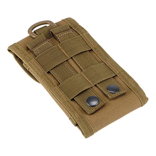 Universal Mobile Phone Belt Pouch, Tactical Army Nylon Waist Belt Bag Cell Phone Holsters & Clips Pouch For Apple Iphone X 7 8 9 Plus 6 6S Plus Samsung Galaxy S9 S8 Plus S7 S6 Edge Case - Khaki #TOP2