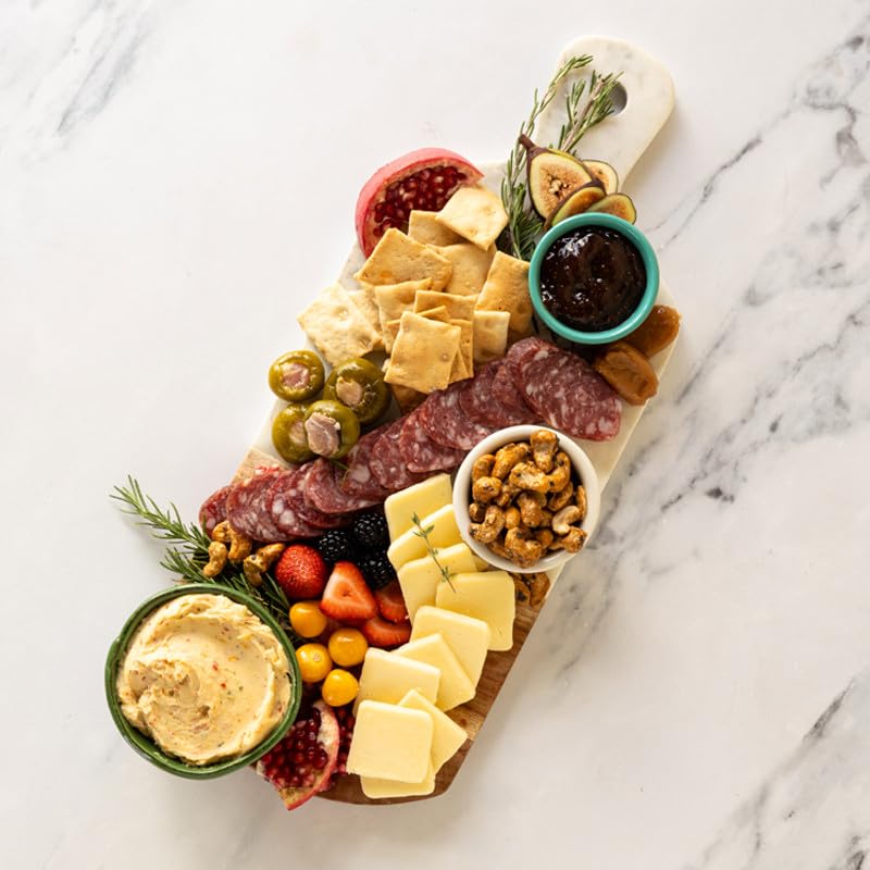 Miniatura 2 de Di Bruno Bros Caja de regalo de queso y embutidos Abbondanza: Tablas de embutidos Accesorios con bloque de queso, queso para untar, carne italiana,