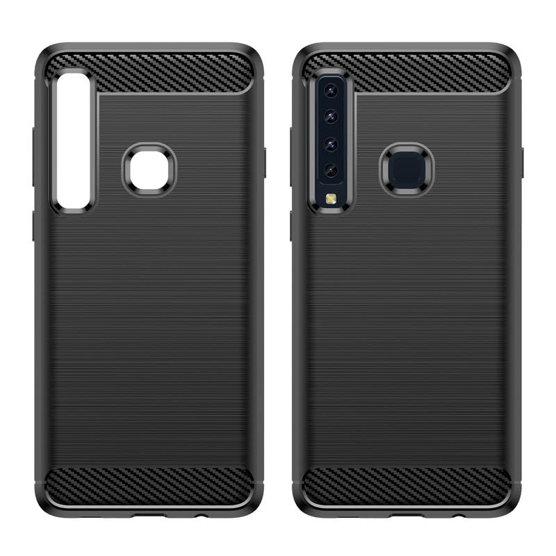 Image of Carbon Fibre Back Case Cover for Samsung Galaxy A9 2018 (Black)
