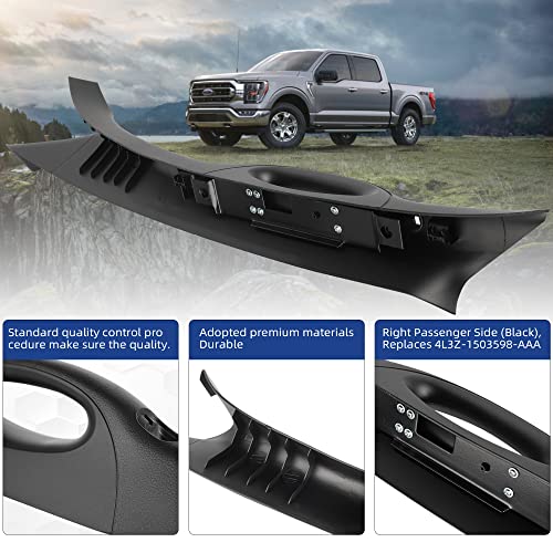 Asoparts A-Pillar Interior Trim Handle Compatible With Ford 2004-2008 F150 F-150/2006-2008 Lincoln Mark Lt, Right Passenger Side （Black）, Replaces 4L3Z-1503598-Aaa #TOP3