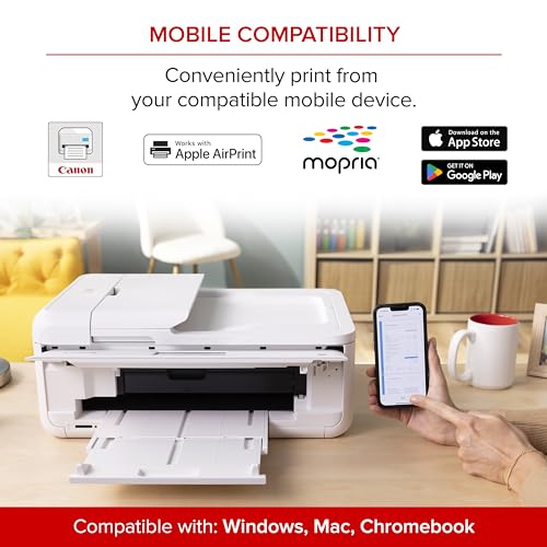 Canon PIXMA TS9521Ca – Wireless Home All-in-One Inkjet Printer