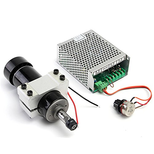 EsportsMJJ Moteur De Broche De 110-220V 500W avec Le Régulateur De Vitesse Et La Bride De 52Mm pour La Machine De CNC