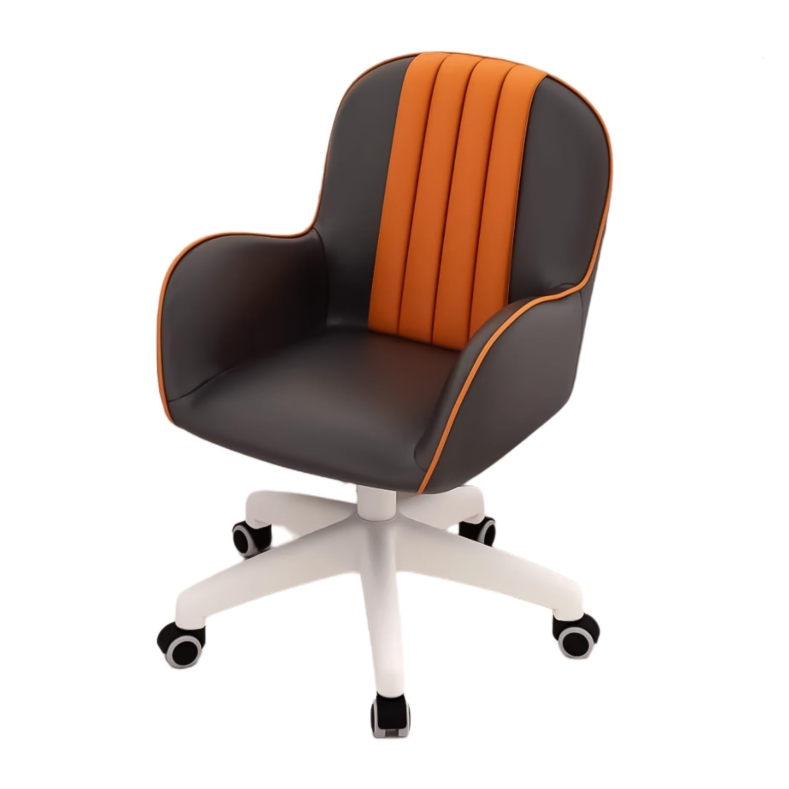 Chaise de bureau ergonomique avec dossier haut inclinable et support lombaire pour ordinateur