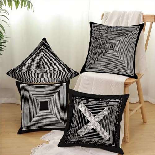 Housse de coussin 50x50cm imperméable velours déco salon moderne