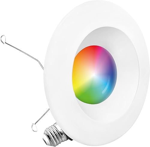 Miniatura 2 de INFIBRITE Kit de luz LED elegante con WiFi de 5 y 6 pulgadas de 12 W 1100 lúmenes serie elegante incluye conector E26 compatible con Alexa y Google