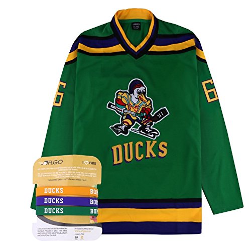 Ice Hockey Team Sports AFLGO Bombay 66 Mighty Ducks Ice Hockey Jersey