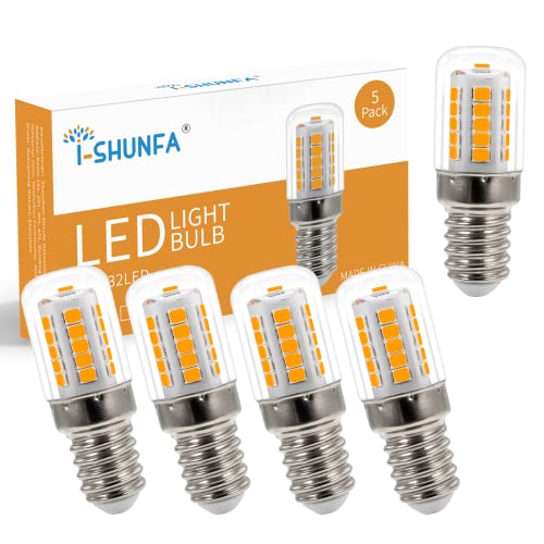 I-SHUNFA E14 LED Mais Lampen,3.1 W Warmweiß E14 Glühbirnen,AC 230V,Ersatz 30W Glühlampen,370LM 3000K Maiskolben,Energiesparlampe Edison-Schraube Kerze Leuchtmittel für die Heimbeleuchtung,5er-Pack
