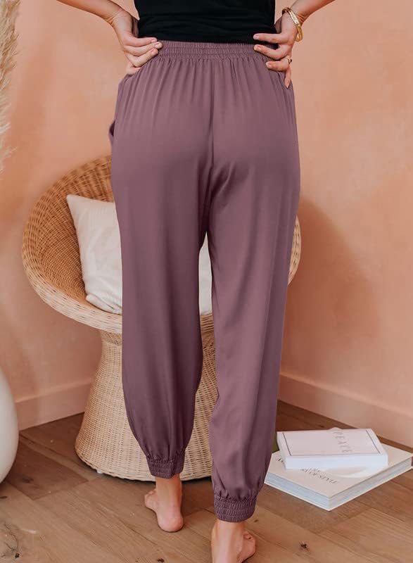 Miniatura 3 de Dokotoo Pantalones deportivos holgados con cordón y cintura elástica para mujer 2025 con bolsillos