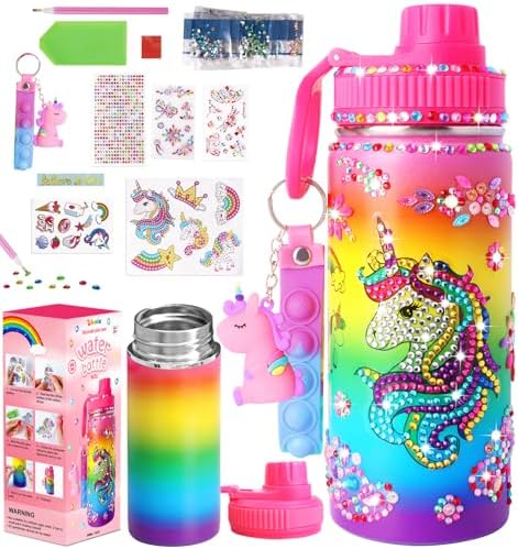 Wninbu Decorate Your Own Water Bottle Kits for Girls,Stainless St...