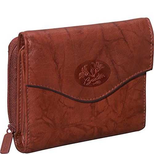 Buxton Heiress Leather Zip Purse
