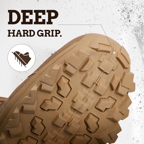 ANGRYRAM Men's Tactical Military Work Boots 6 Inch Side Zipper Lightweight Comfortable Combat Motorcycle Boots for Men3