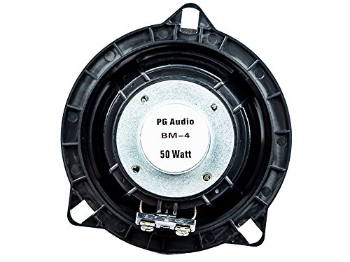 PG Audio BM-4, 10 cm Koaxial Lautsprecher passend für BMW 1er (E81, E82, E87, E88), 3er (E90, E91, E92) 5er (E60, E61), X1 (E84) 1 Paar – Bild 3