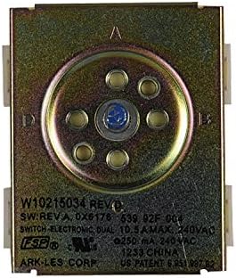 Reemplazo directo para interruptor de cocina Whirlpool WPW10215034 Inf W10215034 1547855 AH2366771 EA2366771