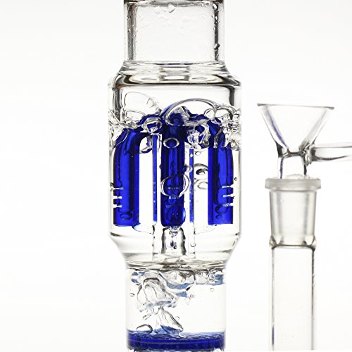 REANICE Recycler Glas Bongs Rauchen wasserpfeife 14.5mm Bong schüssel höhe 29cm direkt Glas rohre honigwabe Zweig… – Bild 5