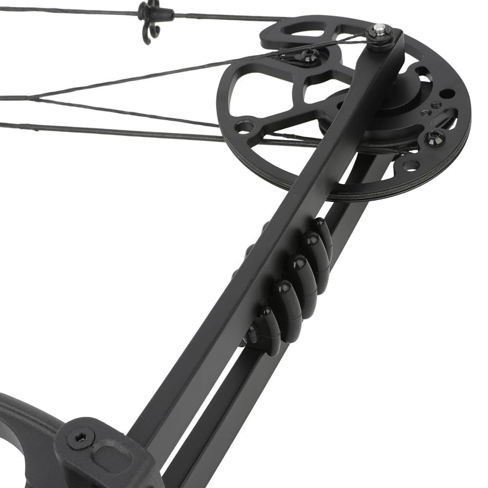 Compoundbogen-Set mit 0-70 lbs Verstellbarer Zugkraft, 320 FPS IBO und 80% Let-Off – für Erwachsene und Jäger, ideal für Jagd und Standschießen