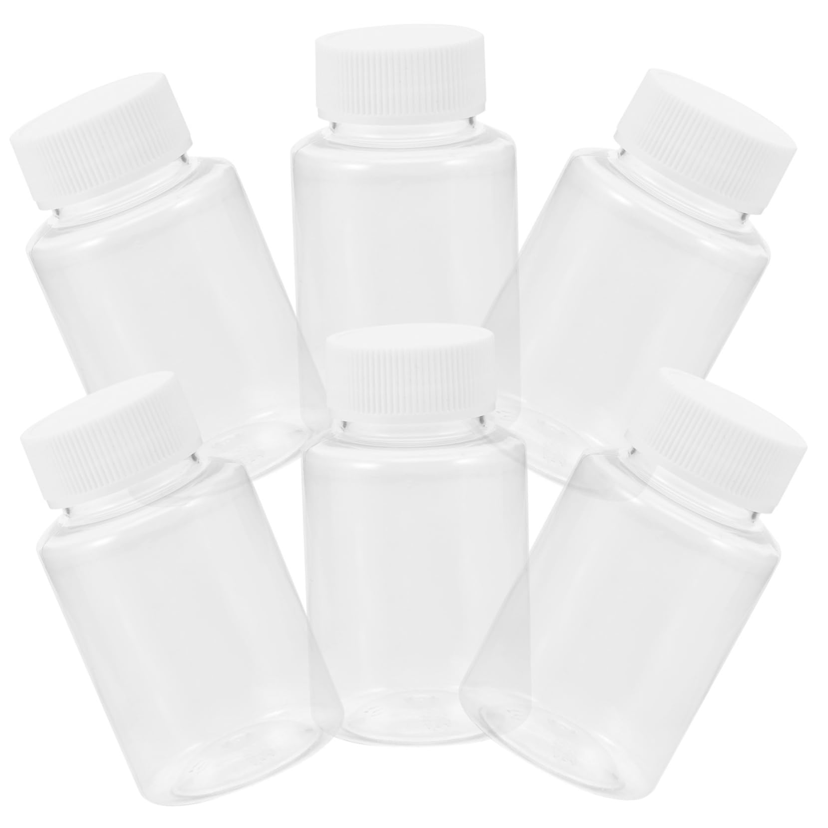 VILLFUL 6pcs Oil Sample Bottle Sample Vial for Laboratory Sample with Caps Reagent Sealing Bottles with Caps Empty Chemical Reagent Bottles Sampling Bottle Sampling Vial The Pet