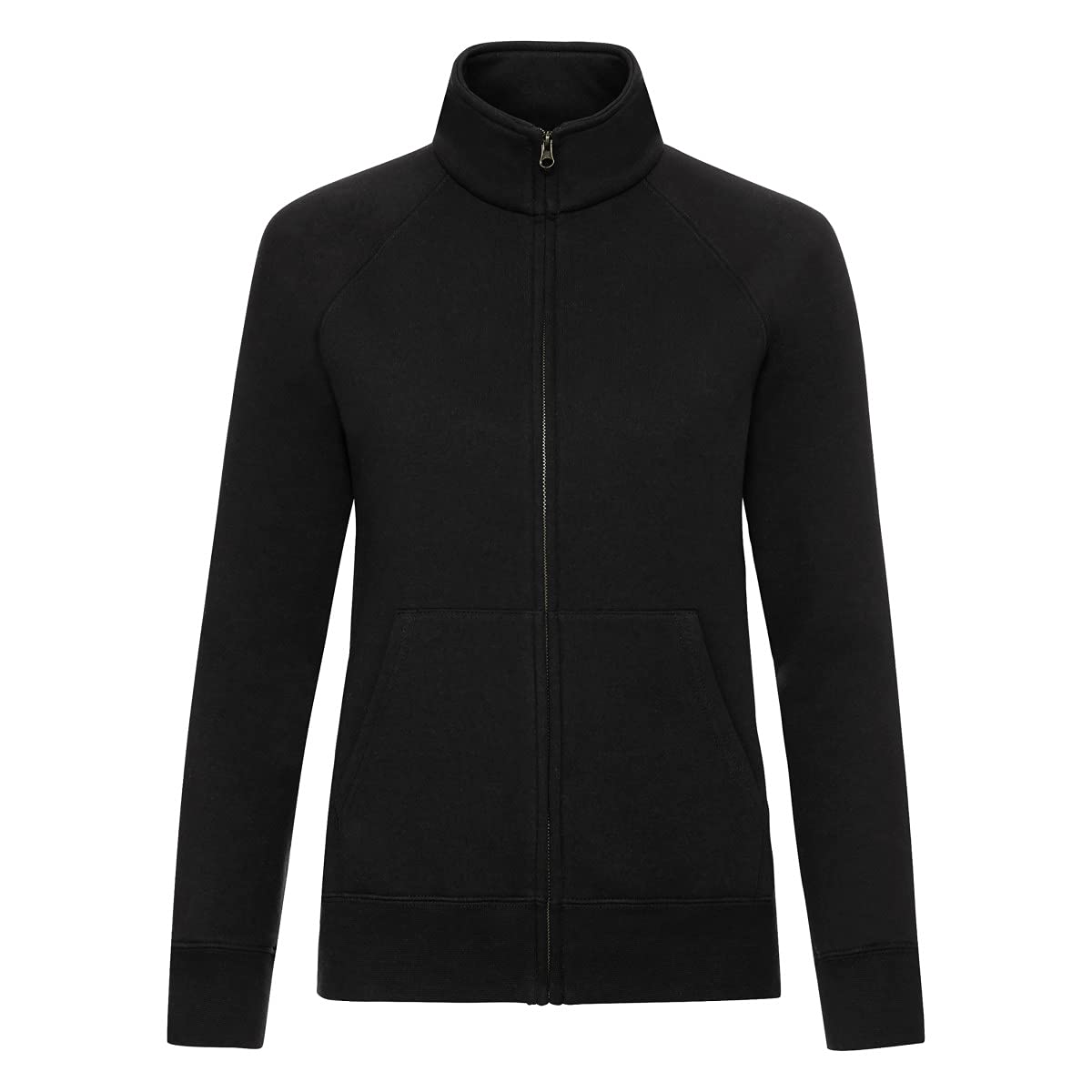 Fruit of the Loom 62116 Ladies Premium 70/30 Sweat Jacket - Black - 2XL