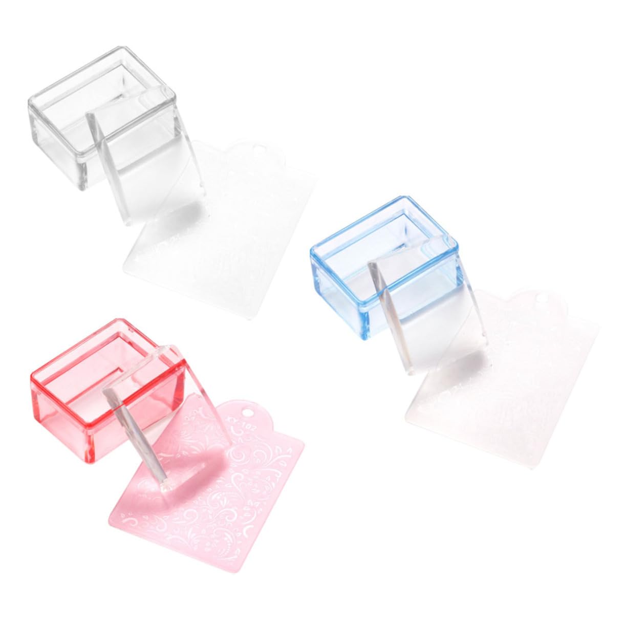 Healeved 12 Piezas sello de uñas stamping para uñas placas para estampar uñas accesorio de manicura herramientas para uñas juegos de uñas estampadores de manicura Mano morir clavo
