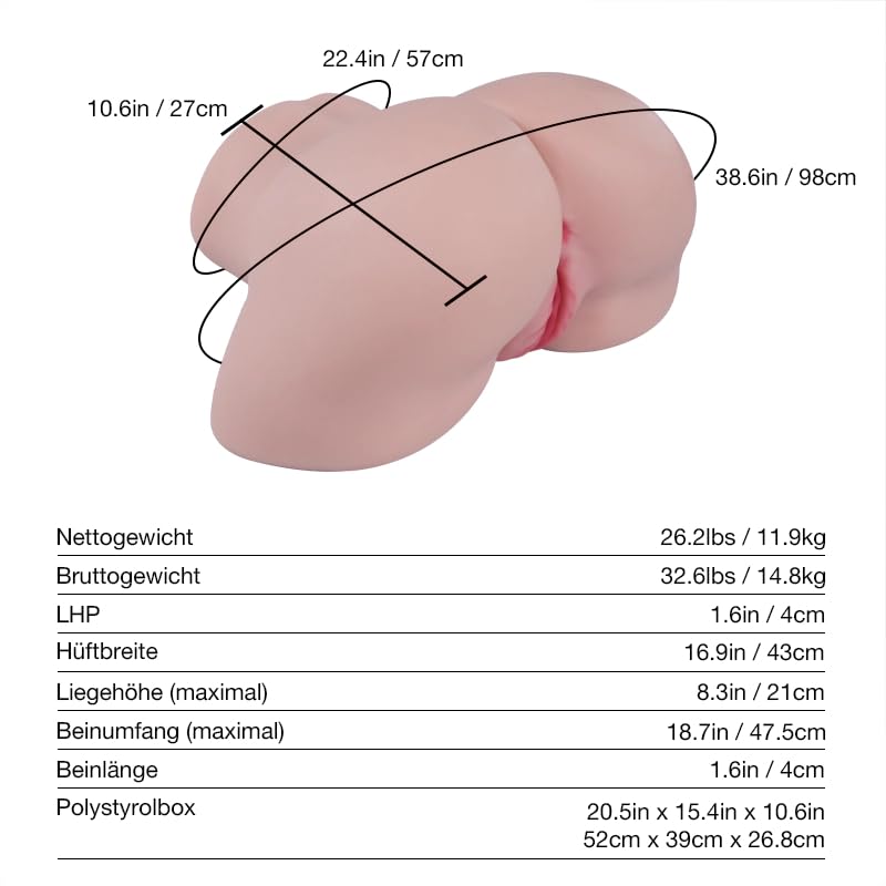 Amazon.com: 26.2LB Stripper-Style Big Ass Sex Doll with Removable Vagina   Male Sex ToyAdult ToysSex Toys for Men : Health & Household