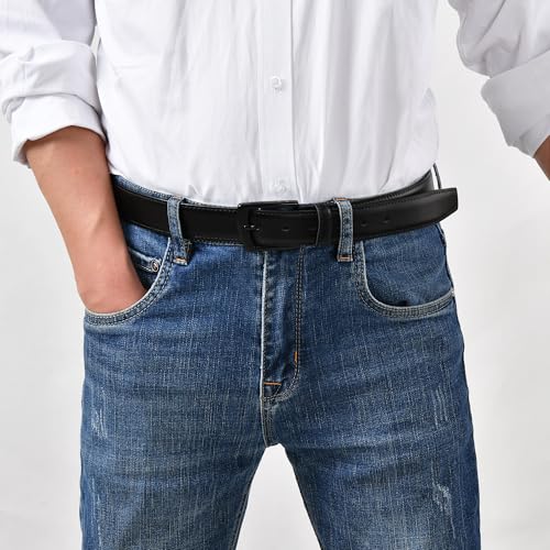 Genuine Leather Belt for Work or Casual – Classic Style for Jeans or Dress4
