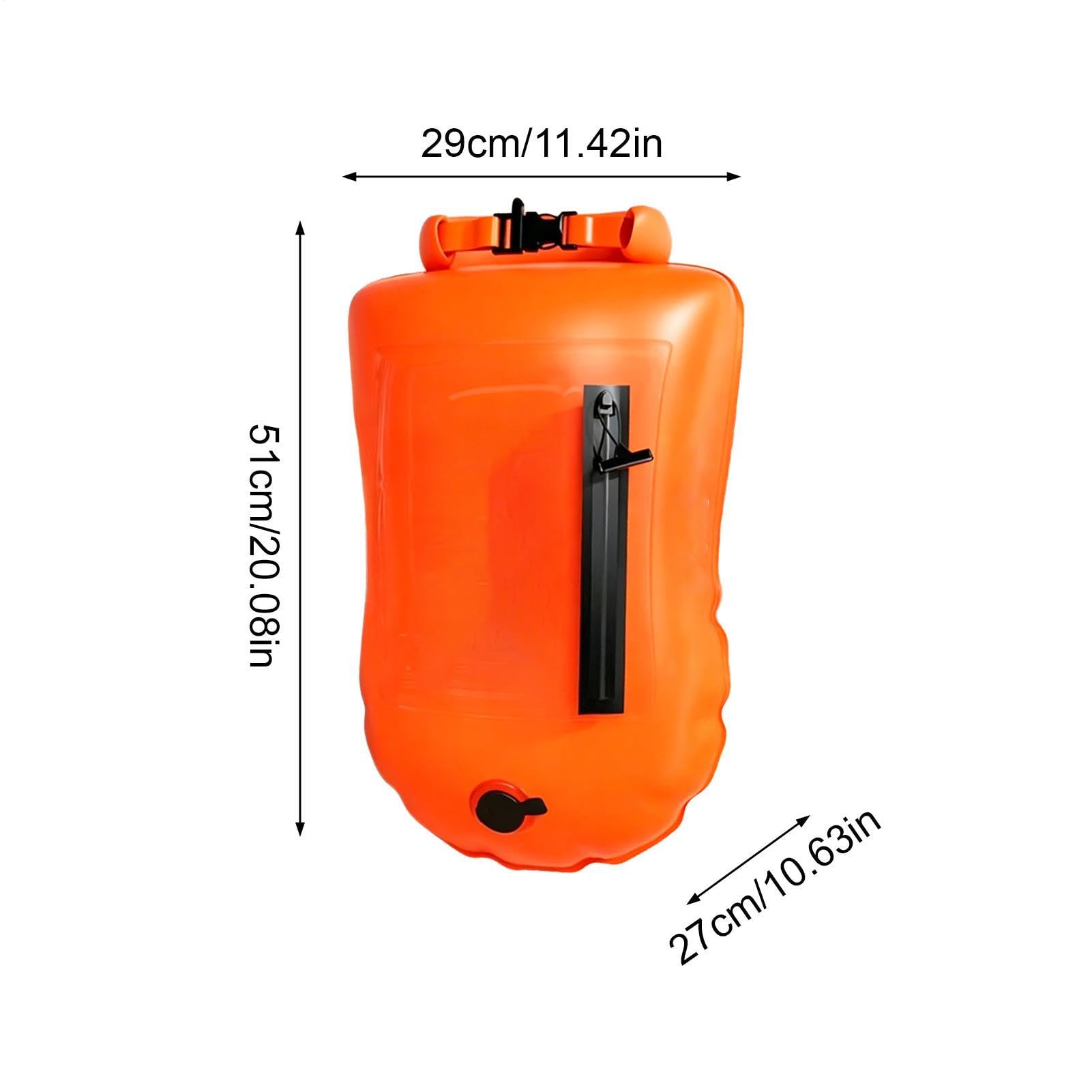 Boya de natación en aguas abiertas, con pantalla táctil, impermeable, bolsa de teléfono, flotador de entrenamiento, para triatleta, kayak, esnórquel, lago, entrenamiento acuático, carreras al aire
