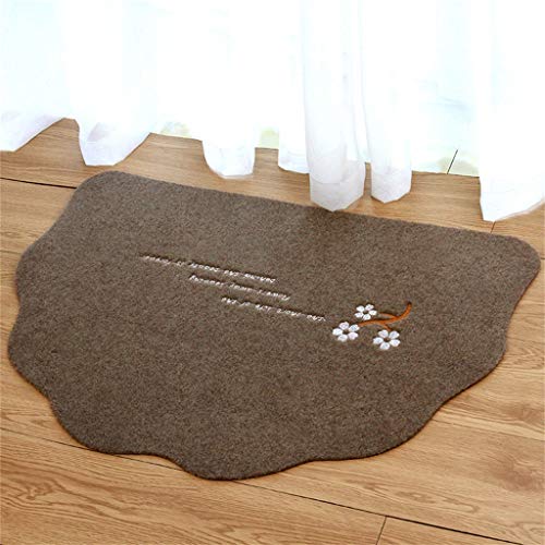 Felpudos, Alfombra De Entrada Alfombra De Piso Semicircular Foyer para El Hogar...