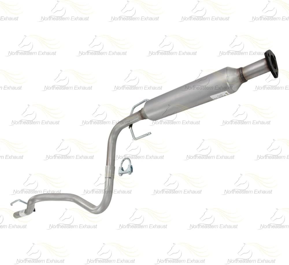 Northeastern Exhaust | Stainless Steel Exhaust Resonator Pipe Compatible for 2003-2004 Saturn Ion 2.2L | Free Gasket Clamp, Bolts, and Nuts Included | Automotive Replacement Part | Direct-Fit