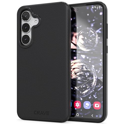 Image of Crave Compatible with Samsung Galaxy S25 FE Case, Shockproof Protection Dual Layer Case for Samsung Galaxy S25 FE (6.7 inch) - Black