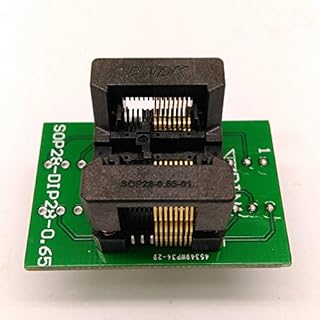 Gimax SSOP16 TSSOP16 to DIP16 Programming Socket Pitch 0.65mm IC Body Width 4.4mm 173mil Flash Test Socket Adapter - (Color: ANDK)