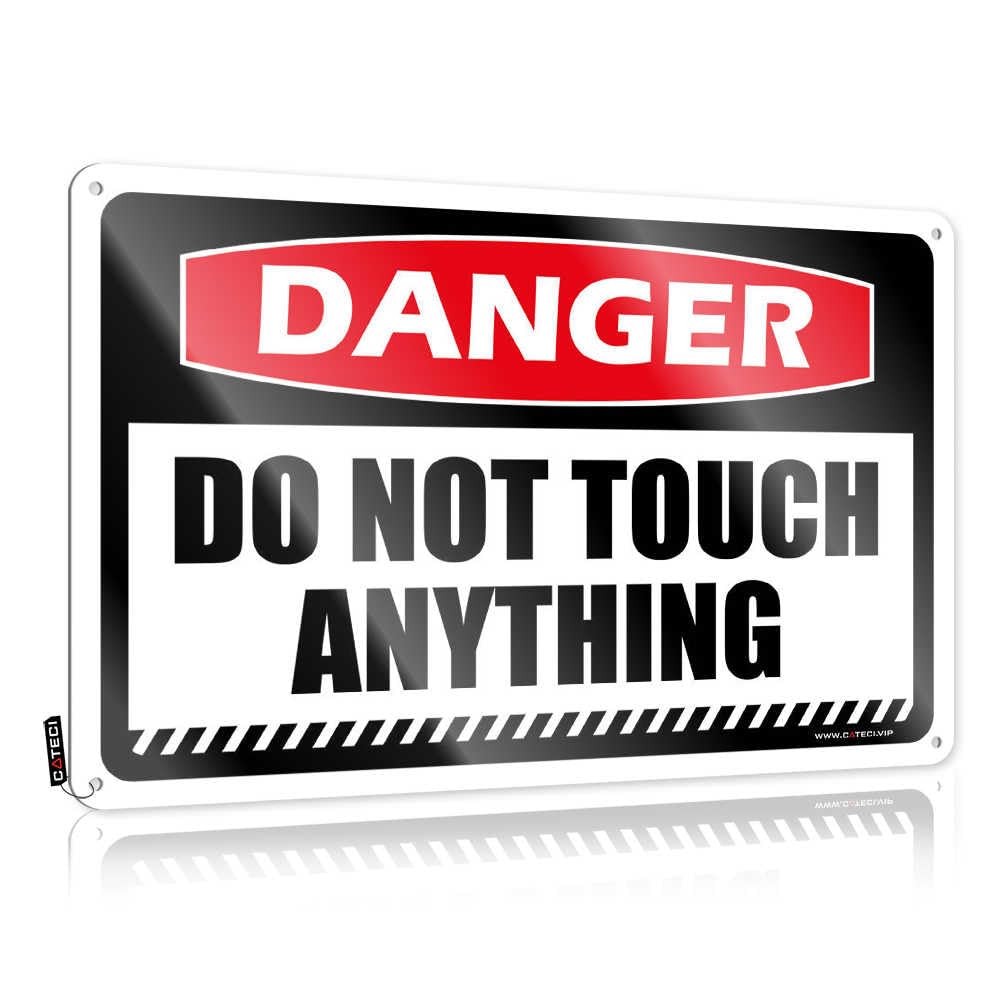 Fzfn Colour Danger Do Not Touch Anything Grunge Best - Vintage Wall Art Reusable Hanging Wall Decor(20X30cm)