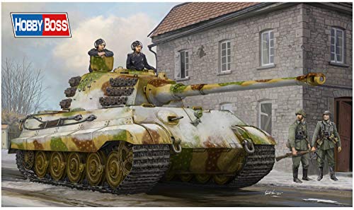 Hobbyboss Hobby Boss 084532 1/35 Pz. Kpfw. VI Sd.Kfz 182,Tiger II, Henschel, Febr. 1945 Modellbausatz, verschieden