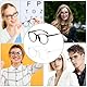 2 Stück Anti Blaues Fake Brille, Blaulichtfilter Brille Herren Damen, Blue Light Glasses, Qualität Runde Rahmen Blaulicht Brille, Leichtes Gewicht Klare Blaulichtfilter Brille (Transparent,Schwarz）